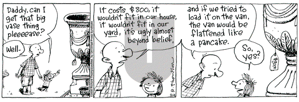 Cul de Sac on Thursday September 4, 2008 Comic Strip