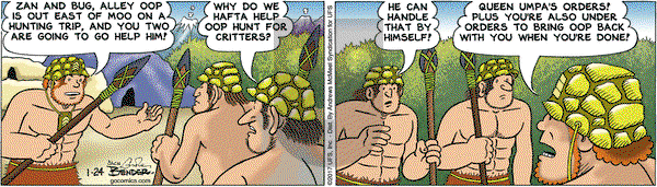 Alley Oop on Tuesday January 24, 2017 Comic Strip
