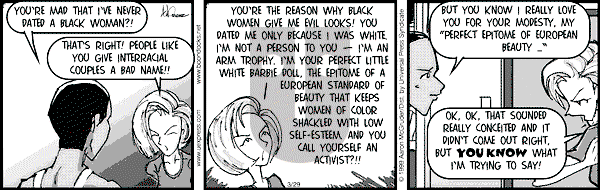 The Boondocks - Thursday March 29, 2001 Comic Strip
