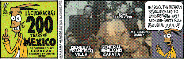 La Cucaracha on Wednesday September 15, 2010 Comic Strip