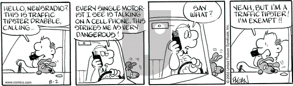 Drabble on Saturday August 2, 2003 Comic Strip