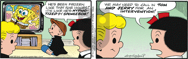 Nancy on Monday May 29, 2017 Comic Strip