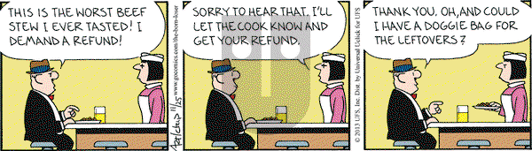 The Born Loser on Monday November 25, 2013 Comic Strip
