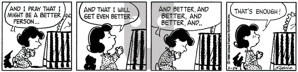Peanuts on Monday February 24, 1986 Comic Strip