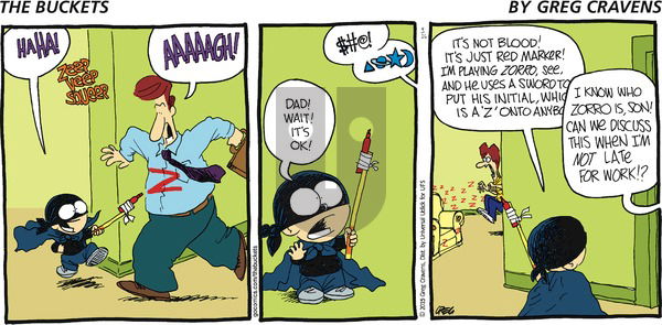 The Buckets on Sunday April 26, 2015 Comic Strip