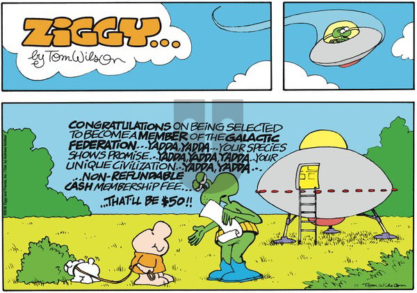 Ziggy on Sunday July 1, 2018 Comic Strip