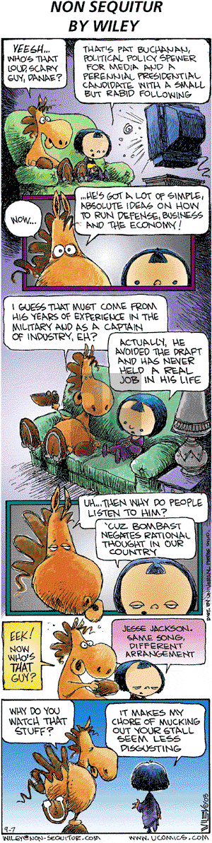 Non Sequitur on Sunday September 7, 2003 Comic Strip