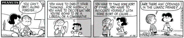 Peanuts - Wednesday April 26, 1961 Comic Strip