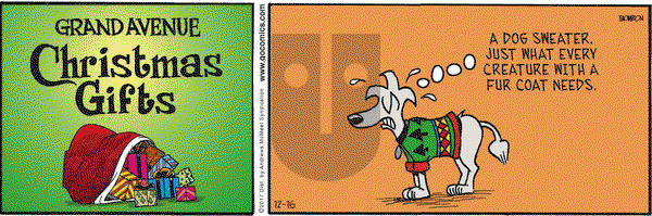 Grand Avenue on Saturday December 16, 2017 Comic Strip