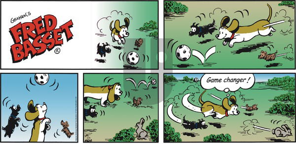 Fred Basset on Sunday March 25, 2018 Comic Strip