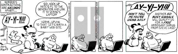 Over the Hedge on Thursday March 13, 1997 Comic Strip