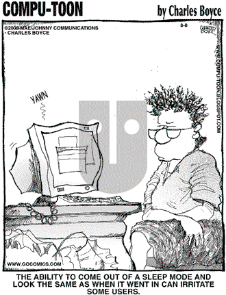 Compu-toon on Saturday August 8, 2009 Comic Strip