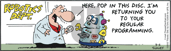 Frank and Ernest on Monday March 5, 2012 Comic Strip