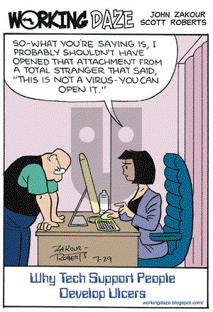Working Daze on Wednesday July 29, 2009 Comic Strip