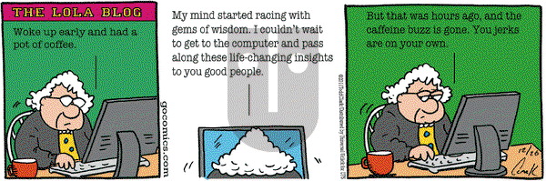 Lola on Monday December 26, 2011 Comic Strip