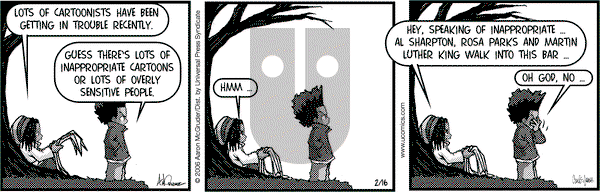 The Boondocks on Thursday February 16, 2006 Comic Strip