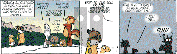 Over the Hedge on Saturday February 21, 2009 Comic Strip