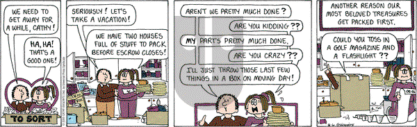 Cathy Classics on Saturday August 6, 2005 Comic Strip