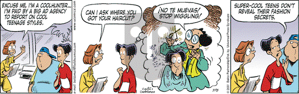 Baldo on Friday July 13, 2001 Comic Strip