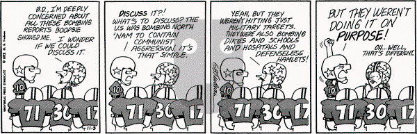 Doonesbury on Friday November 3, 1972 Comic Strip