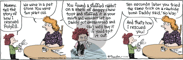 Cul de Sac on Friday November 14, 2014 Comic Strip