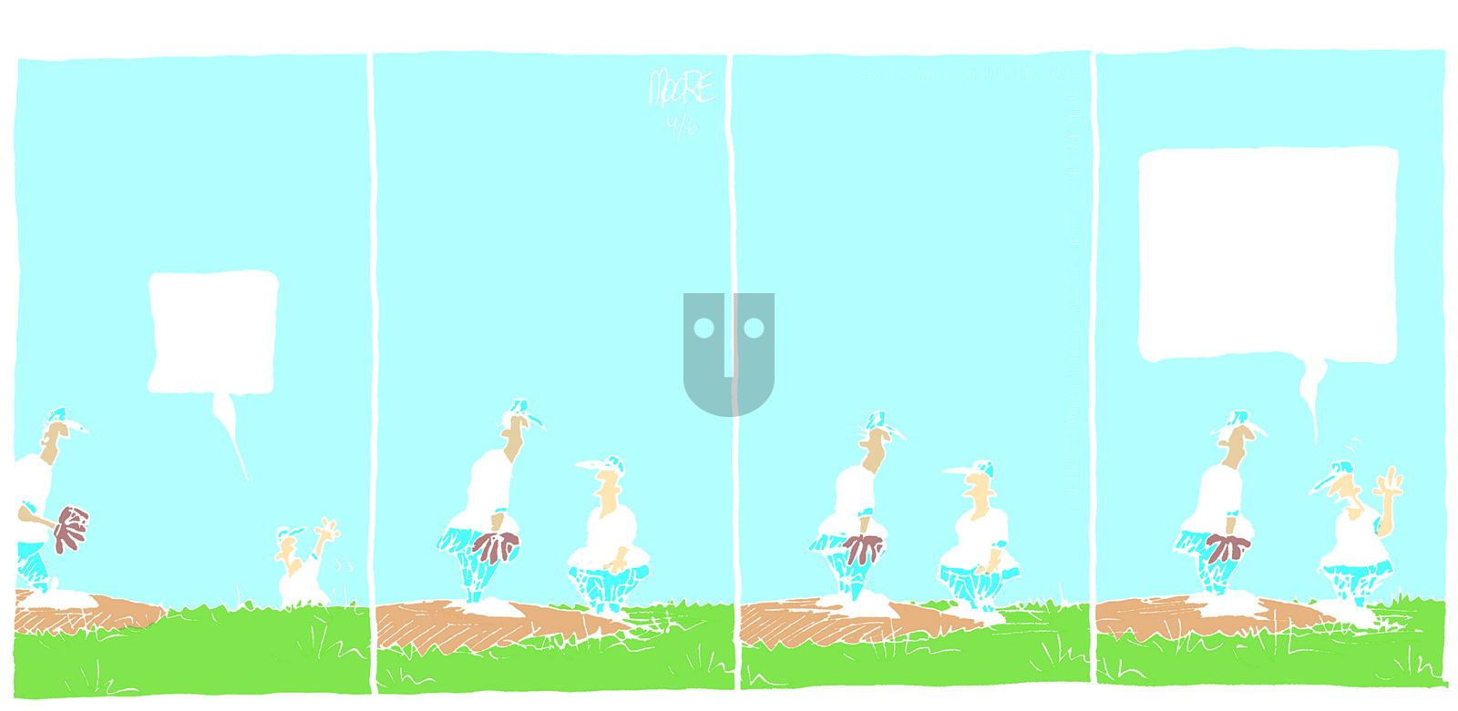 In the Bleachers on Sunday April 6, 2014 Comic Strip