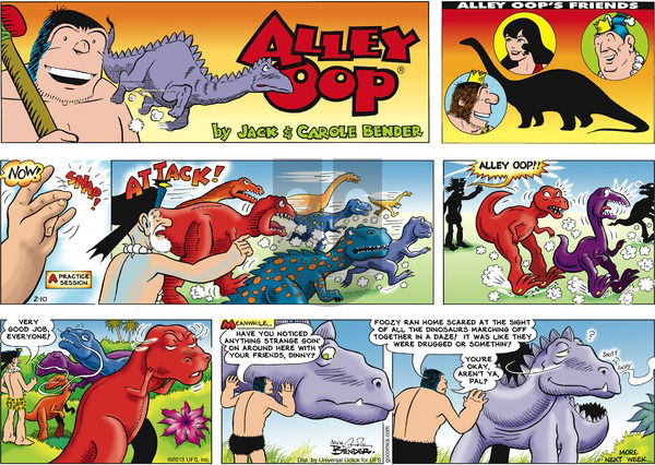 Alley Oop on Sunday February 10, 2013 Comic Strip
