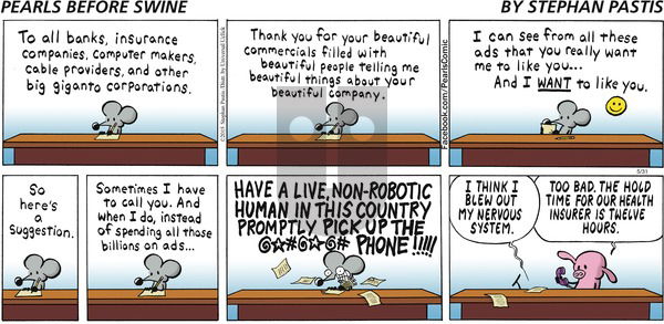 Pearls Before Swine on Sunday May 31, 2015 Comic Strip