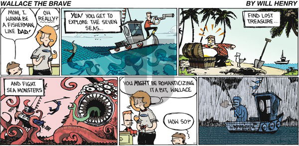 Wallace the Brave - Sunday April 1, 2018 Comic Strip