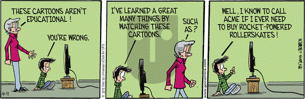 Grand Avenue on Thursday April 9, 2015 Comic Strip