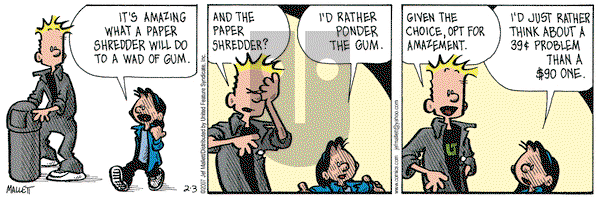 Frazz on Saturday February 3, 2007 Comic Strip