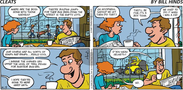 Cleats on Sunday October 15, 2006 Comic Strip