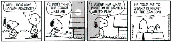 Peanuts on Saturday November 6, 1982 Comic Strip