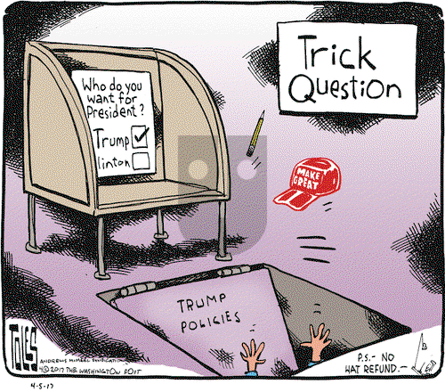 Tom Toles on Wednesday April 5, 2017 Comic Strip