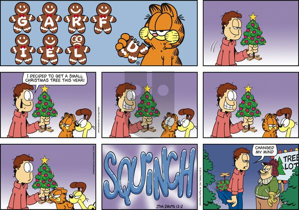 Garfield - Sunday December 2, 2012 Comic Strip