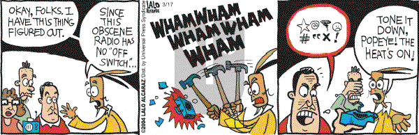La Cucaracha on Wednesday March 17, 2004 Comic Strip