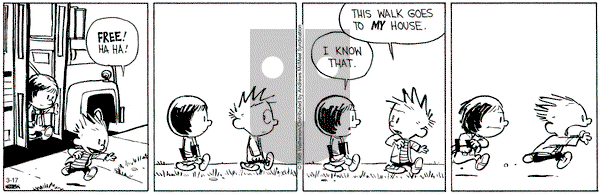 Calvin and Hobbes on Monday March 17, 2025 Comic Strip