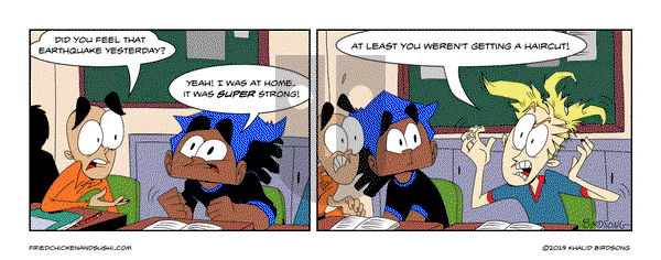 Little Fried Chicken and Sushi on Wednesday April 16, 2025 Comic Strip
