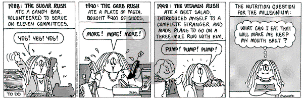 Cathy Classics on Monday February 2, 1998 Comic Strip