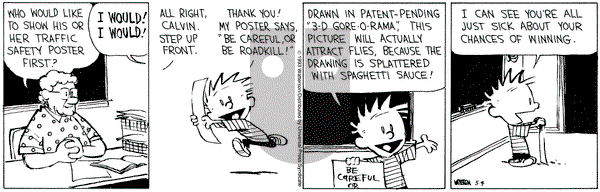 Calvin and Hobbes on Tuesday May 4, 1993 Comic Strip