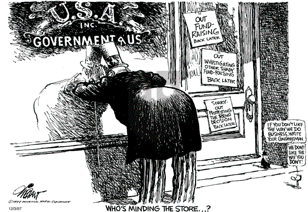 Pat Oliphant - Wednesday December 3, 1997 Comic Strip