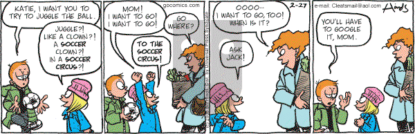 Cleats - Wednesday February 27, 2008 Comic Strip