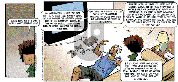 The Boondocks - Sunday April 8, 2007 Comic Strip