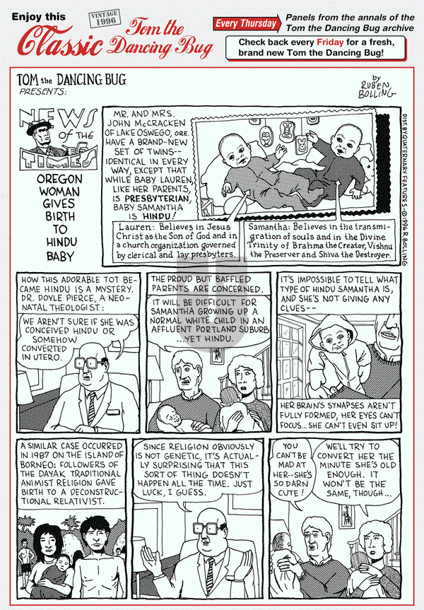 Tom the Dancing Bug on Thursday December 11, 2025 Comic Strip