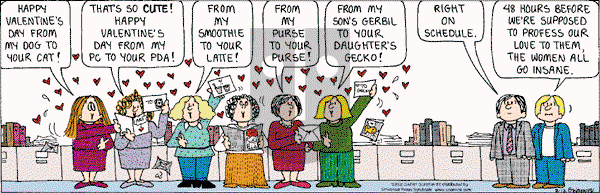 Cathy Classics - Tuesday February 12, 2002 Comic Strip