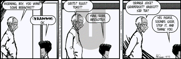 The Boondocks on Thursday November 17, 2011 Comic Strip