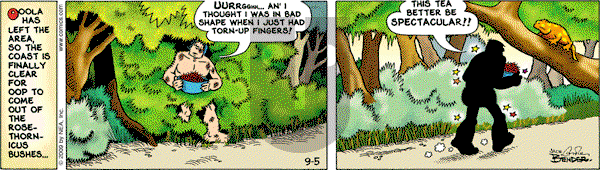 Alley Oop on Saturday September 5, 2009 Comic Strip