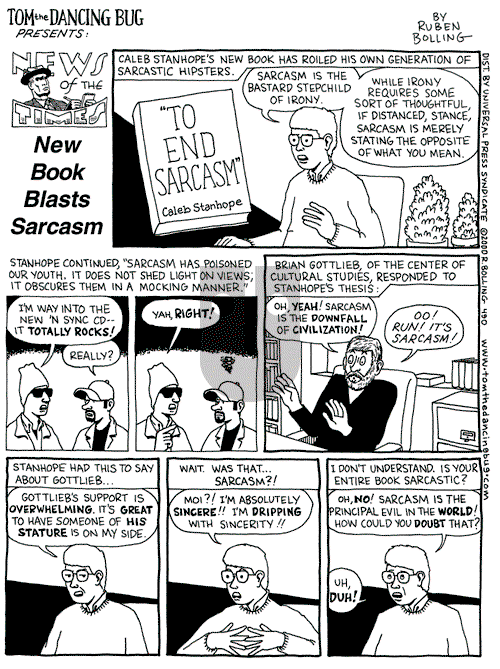Tom the Dancing Bug on Saturday April 8, 2000 Comic Strip