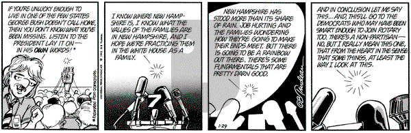 Doonesbury on Wednesday January 29, 1992 Comic Strip