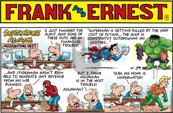 Frank and Ernest on Sunday February 17, 2013 Comic Strip